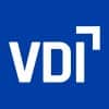 Das Logo vom VDI besteht aus einem stilisierten VDI, das mit modernen, klaren Linien gestaltet ist. Die Farbgebung ist schlicht weiß auf blau, was die Seriosität und Kompetenz des Verbandes unterstreicht.